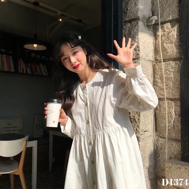 ( Hình Thật shop mặc cuối + Rẻ Nhất ) ĐẦM BABYDOLL TAY DÀI | BigBuy360 - bigbuy360.vn