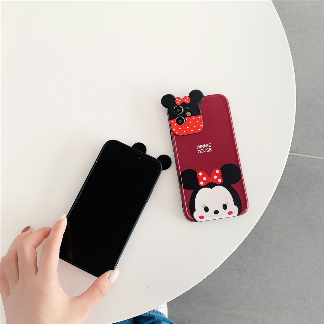 Ốp điện thoại nhựa mềm hình chuột Mickey Minnie dễ thương cho iPhone12 mini 11 PRO | BigBuy360 - bigbuy360.vn