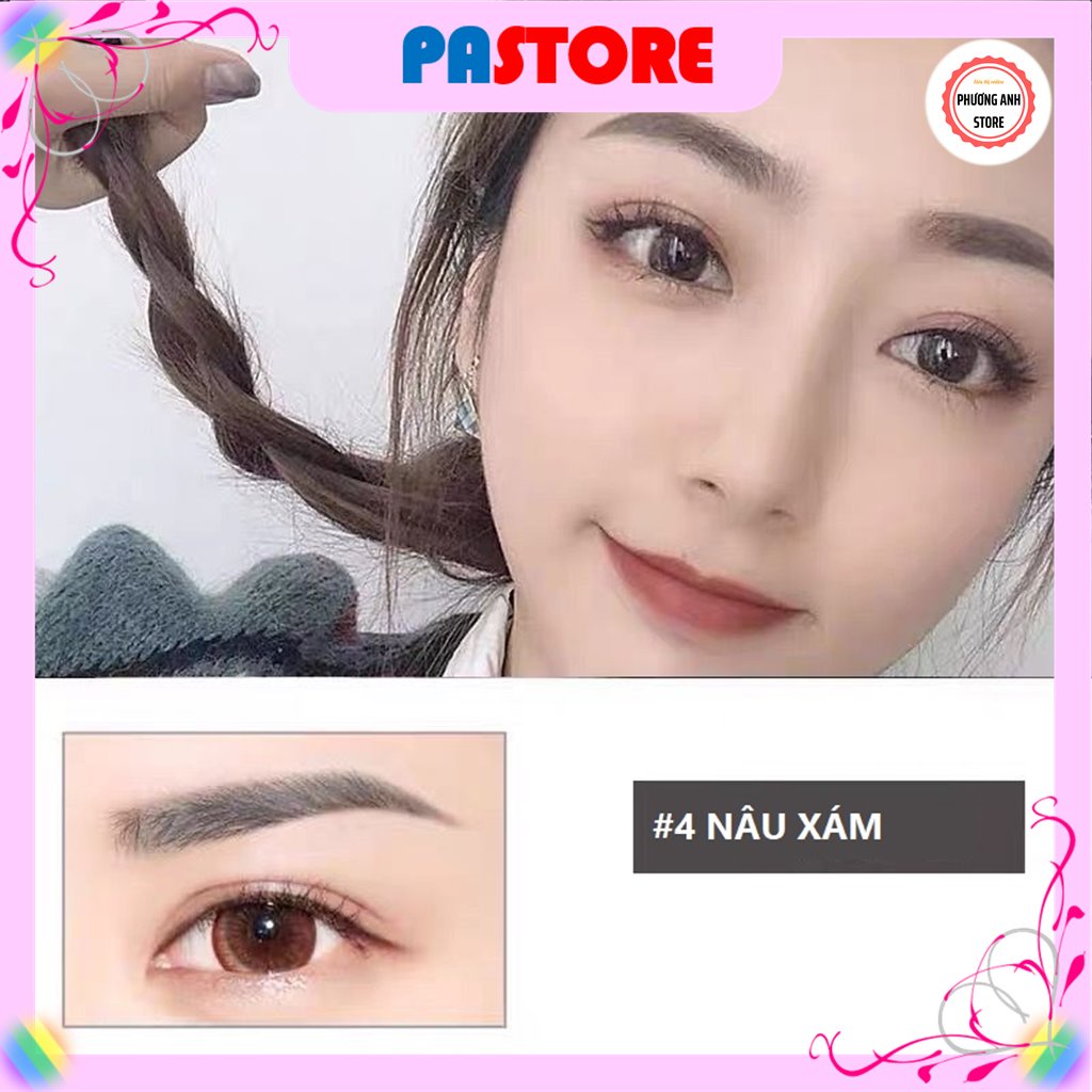 ⚡BÁN LỖ XIN 5 SAO⚡ Bút kẻ lông mày, kẻ chân mày phẩy sợi 4D bền màu lâu trôi chống nước PASTORE