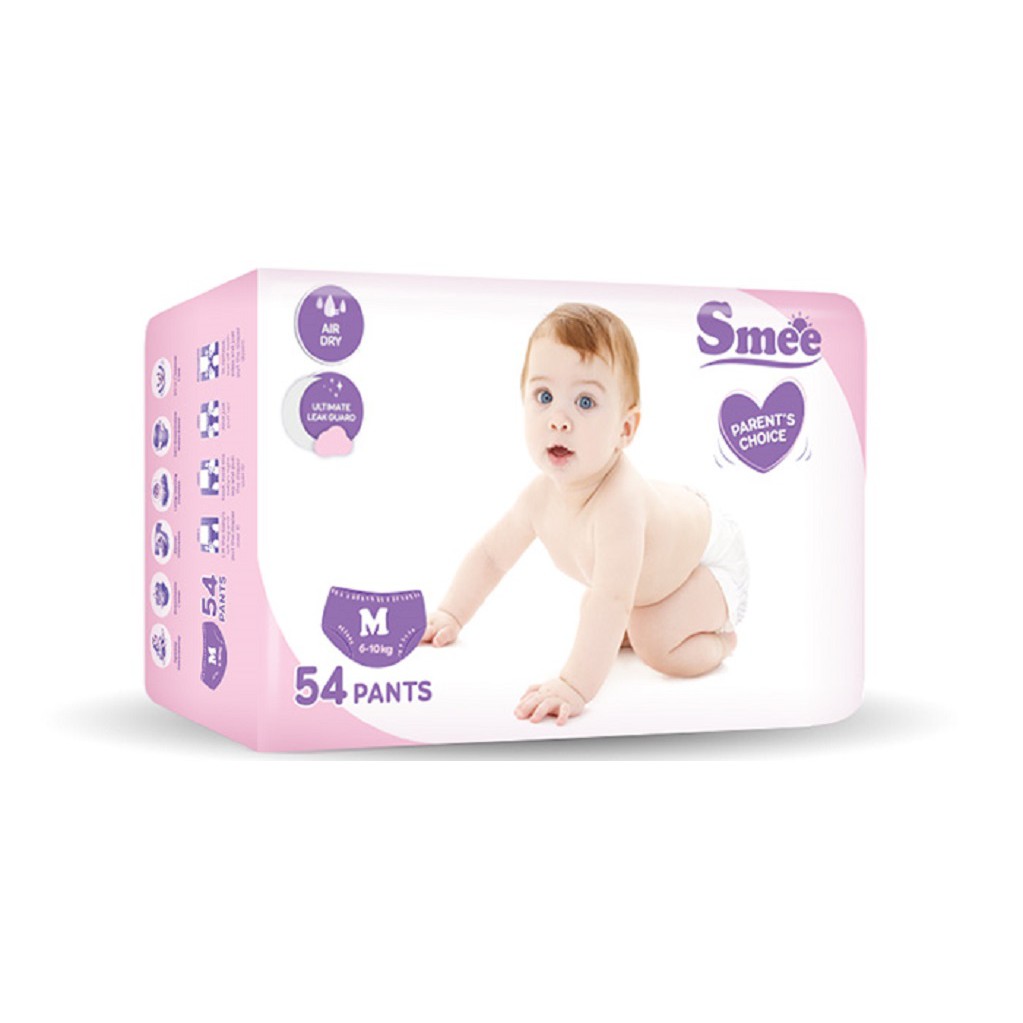 Tã bỉm quần Smee Parent's Choice M54 (6-10 kg)