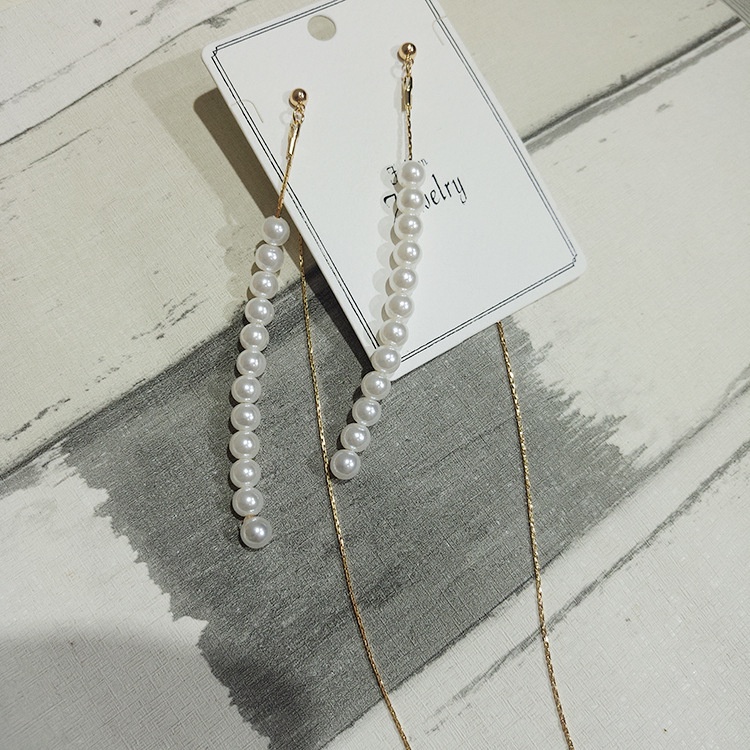 Đôi Khuyên Tai Dài Tua Rua Thời Trang Nhật Hàn