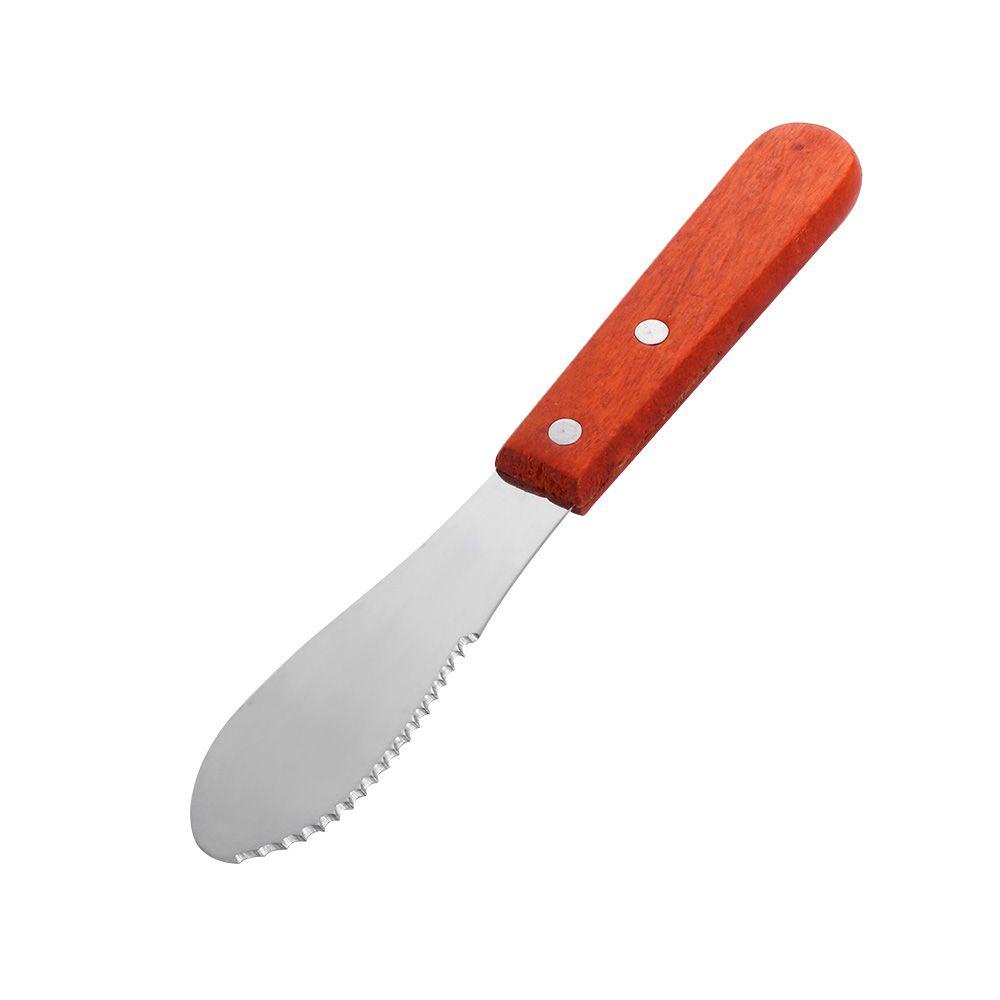 Muỗng Phết Bơ Mứt Bằng Thép Không Gỉ Tay Cầm Gỗ 1 #