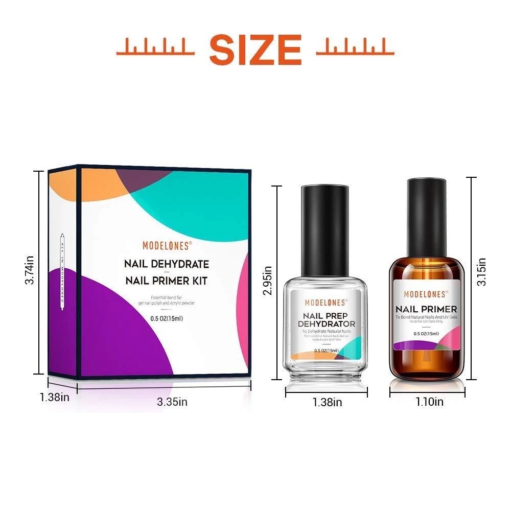 Sơn lót/ khử dầu móng tay MODELONES 15ml tùy chọn