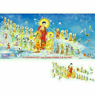 Tranh đính đá TÂY PHƯƠNG CỰC LẠC LV206