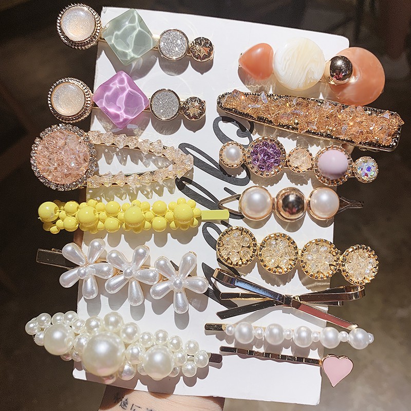 Bộ kẹp tóc mái thời trang Hàn Quốc sang trọng cho nữ