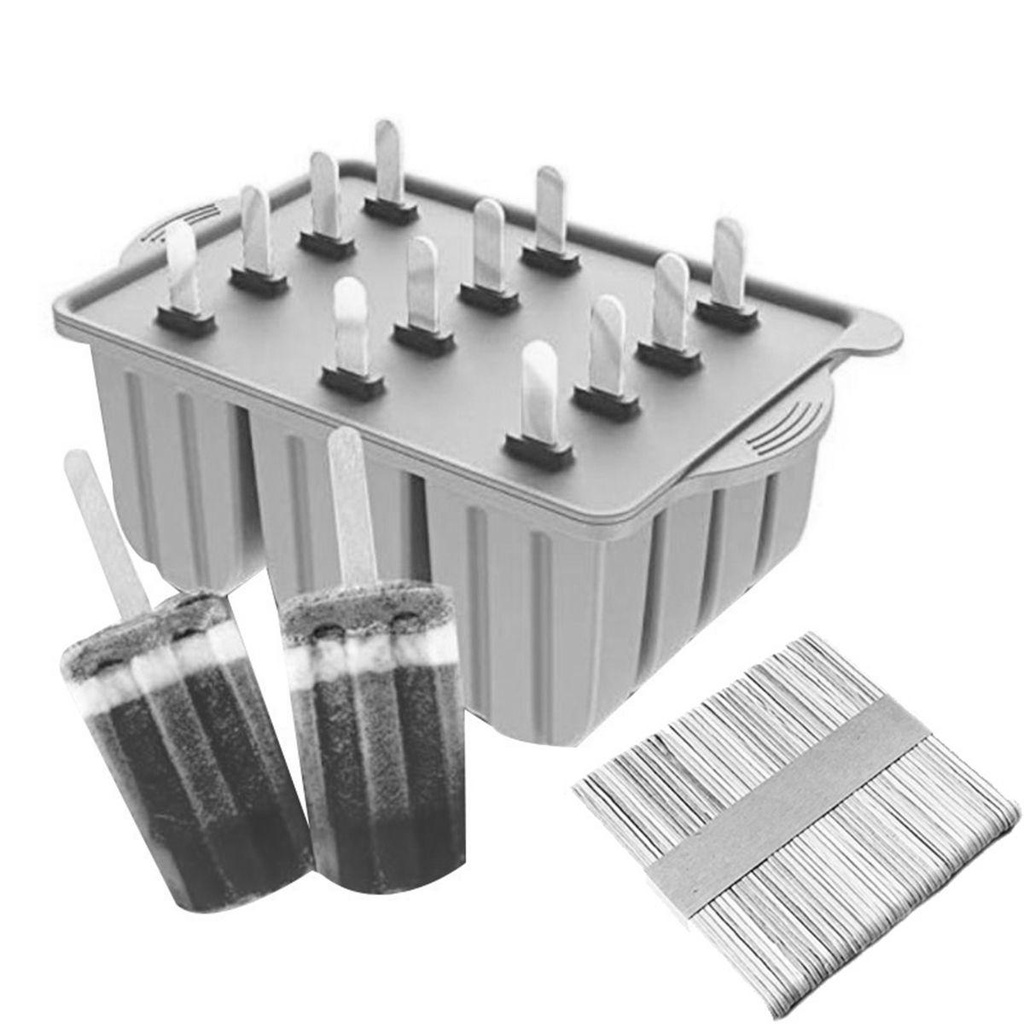 Epoch Khuôn Làm Kem Que Bằng Silicon Dễ Tháo Rời Tiện Dụng Cho Người Lớn Và Trẻ Em