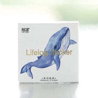 45 Miếng dán hình cá voi trang trí Nhật ký Sổ lưu niệm