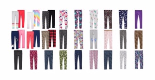 Quần leggings Carters xuất xịn (set 4 chiếc)