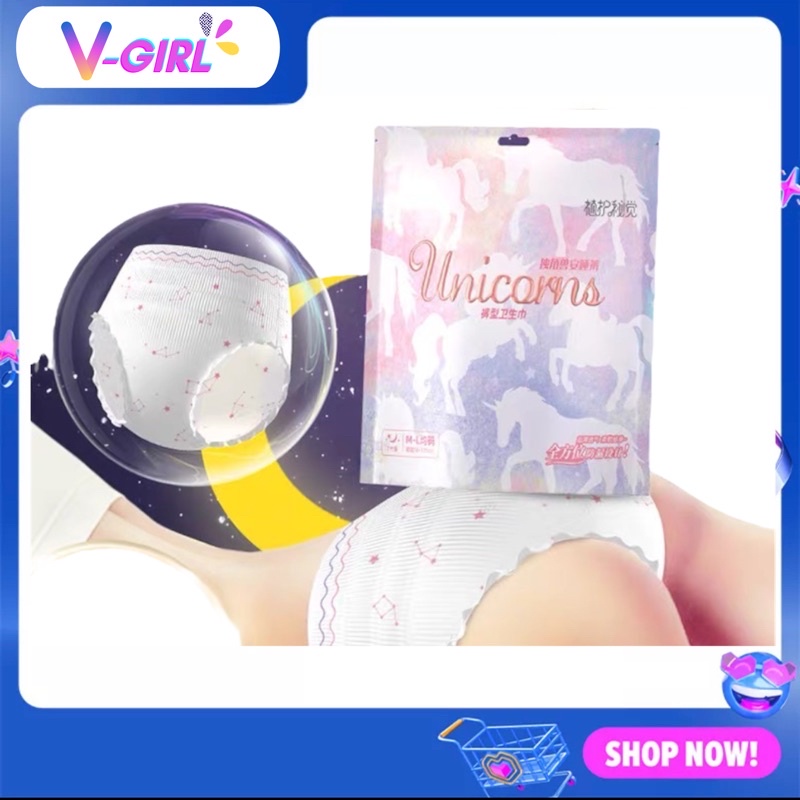 Băng vệ sinh/băng đêm dạng quần hãng Unicorn nội địa trung size M-L(56-105cm)