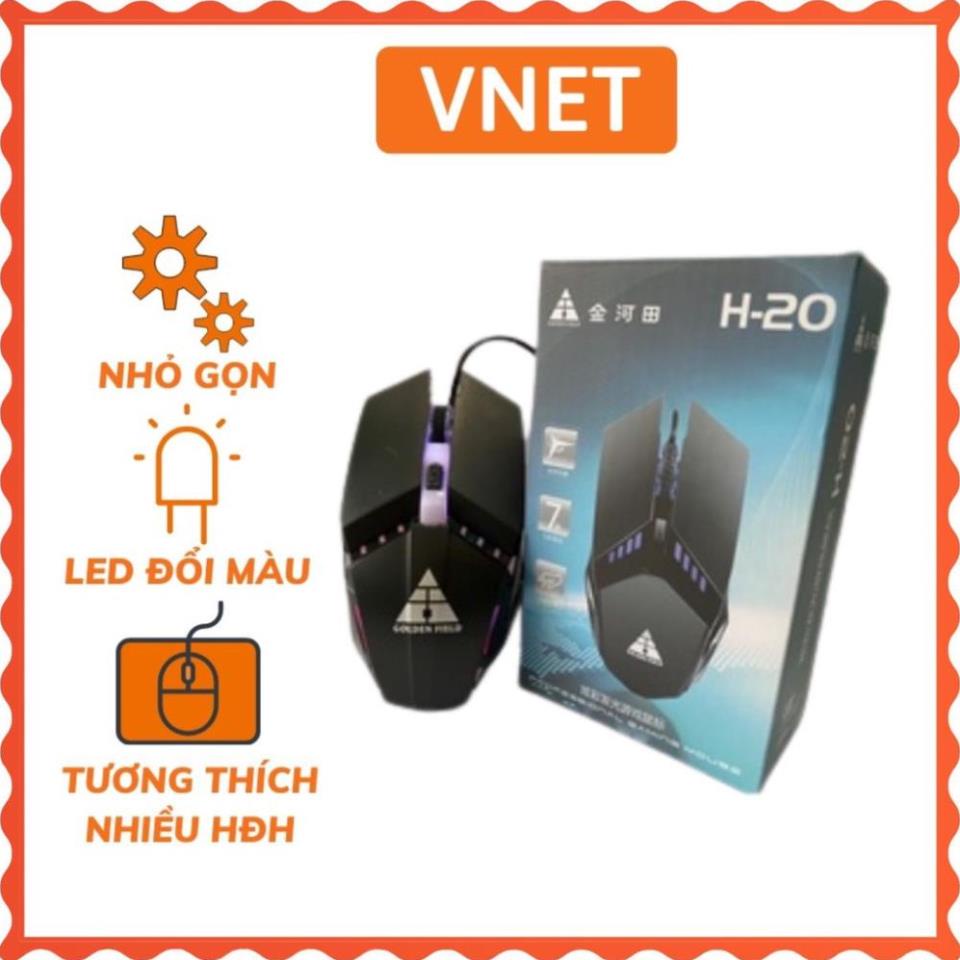 Chuột Led Gaming đổi Màu Chuột Máy Tính Có Dây Chơi Game Đèn Led 7 Màu Siêu Đẹp  - SPANA