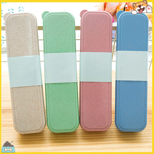 Bộ 3 món đũa/ muỗng/ nĩa du lịch kèm hộp đựng tiện dụng