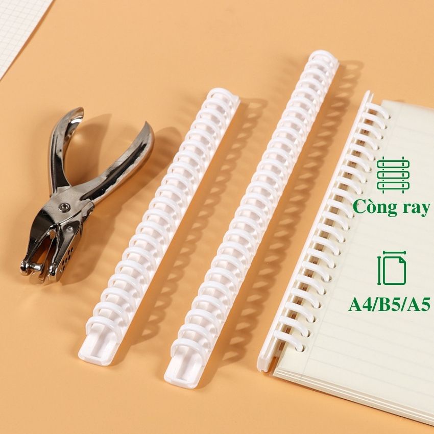 [Mã 155LIFESALE giảm 8% đơn 99k] Bìa còng B5 A5 A4 DecorMe Bìa Nhựa đã đục lỗ dày 0.65mm làm sổ caro bullet journal