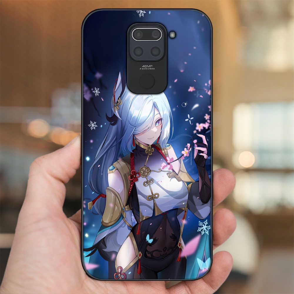 Ốp lưng Xiaomi Redmi Note 9 viền đen in hình Shenhe Genshin Impact