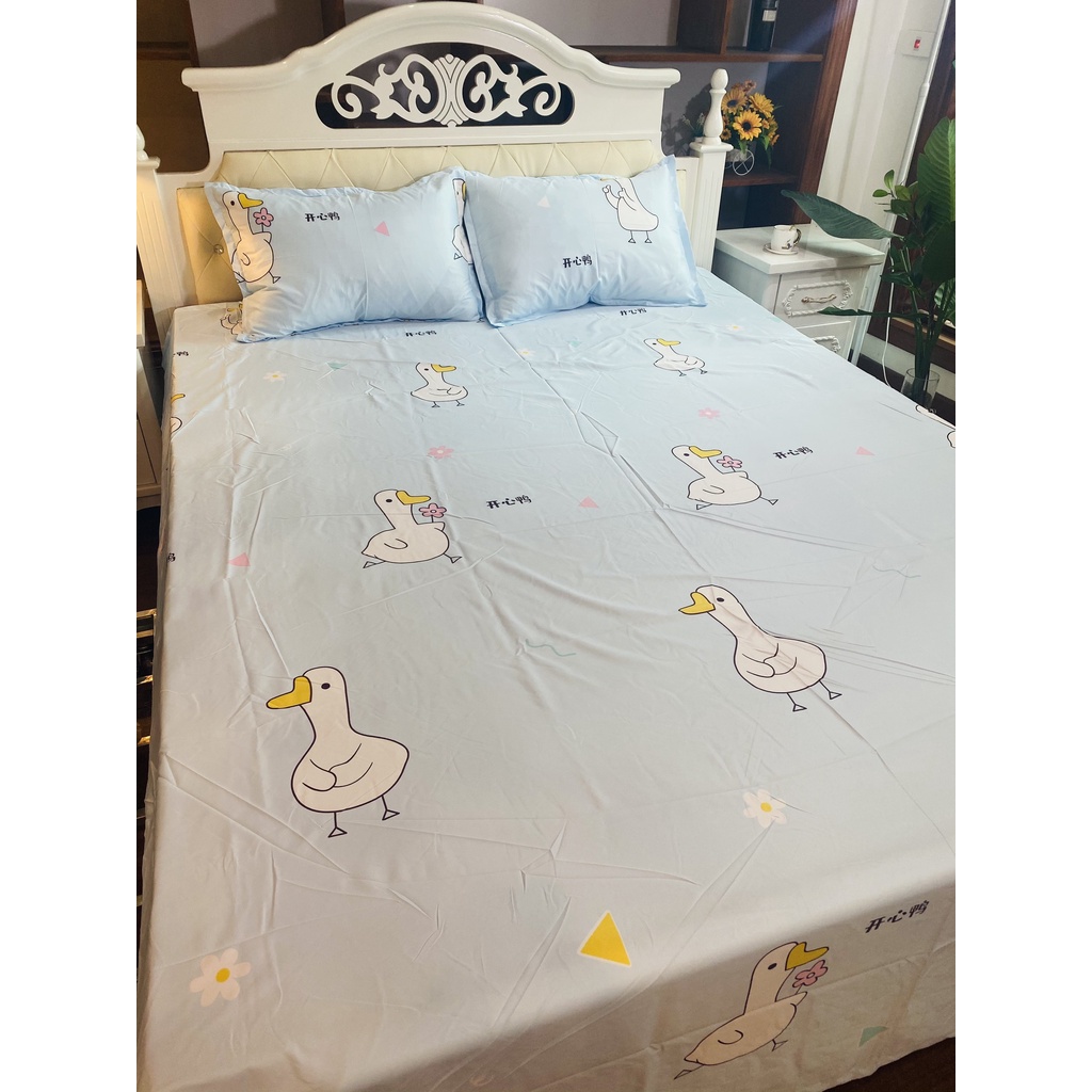Bộ Ga Gối 3 Món Cotton Tencel nhập khẩu,có chọn mẫu,đủ kích thước