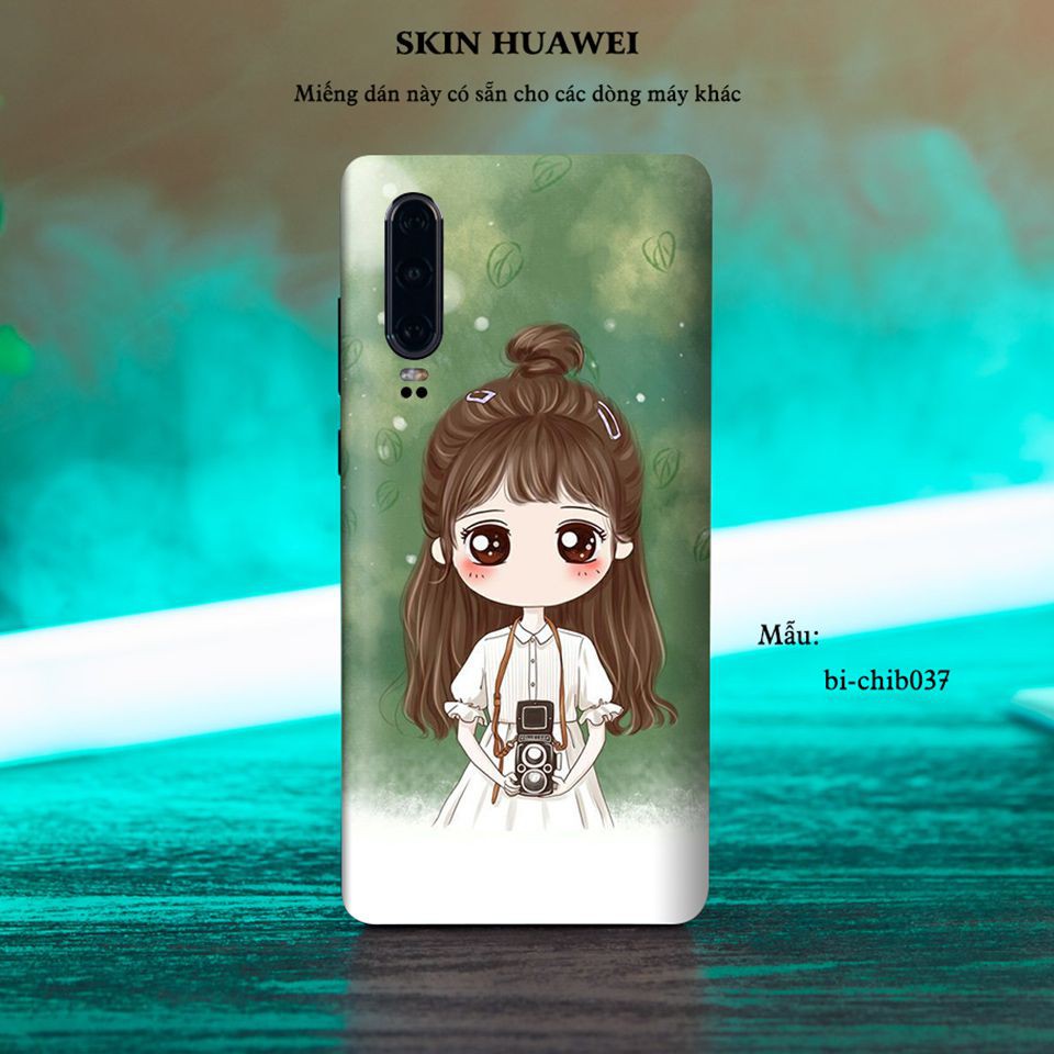 Skin dán cho các dòng điện thoại Huawei Gr5 2017 - Gr5 mini in hình cô gái chibi cực đáng yêu