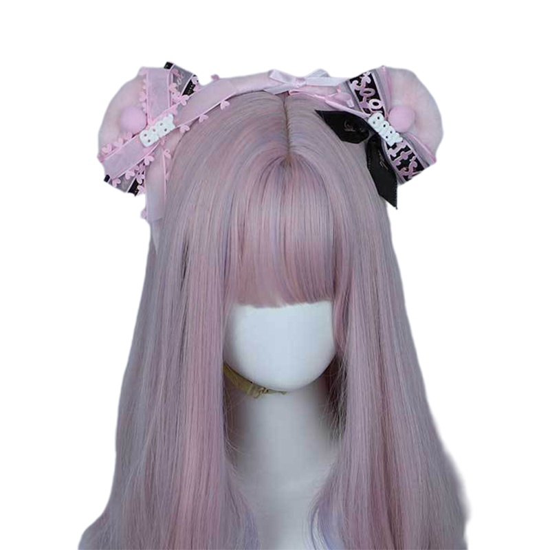 Băng Đô Tai Gấu Bông Hóa Trang Lolita