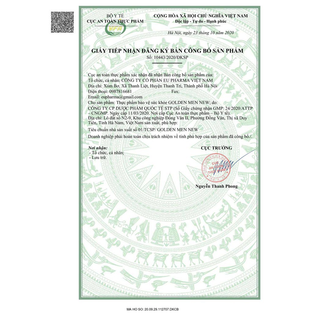 Viên Uống Tăng Cường Sinh Lý Nam Golden Men Giúp Bổ Thận, Tráng Dương &amp; Tăng Cường Sinh Lực (Hộp 20 Viên)