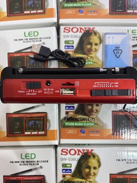 Radio Usb thẻ nhớ  Sony SW-538