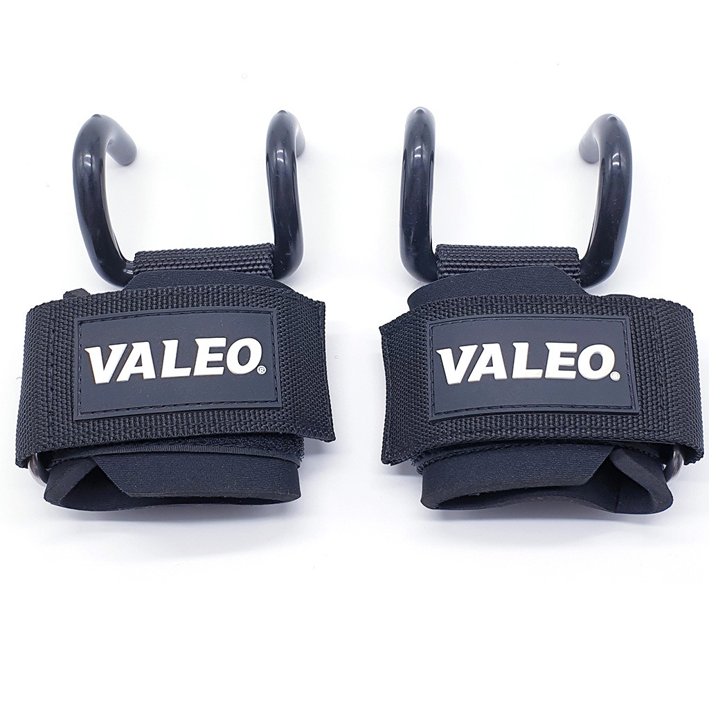 Găng tay tập xà đơn Valeo có móc sắt giúp bạn đu hít xà  lâu hơn giảm đau lưng,  bao tay có móc tâp gym đa năng