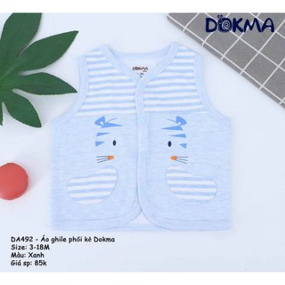 Áo ghile phối kẻ dokma