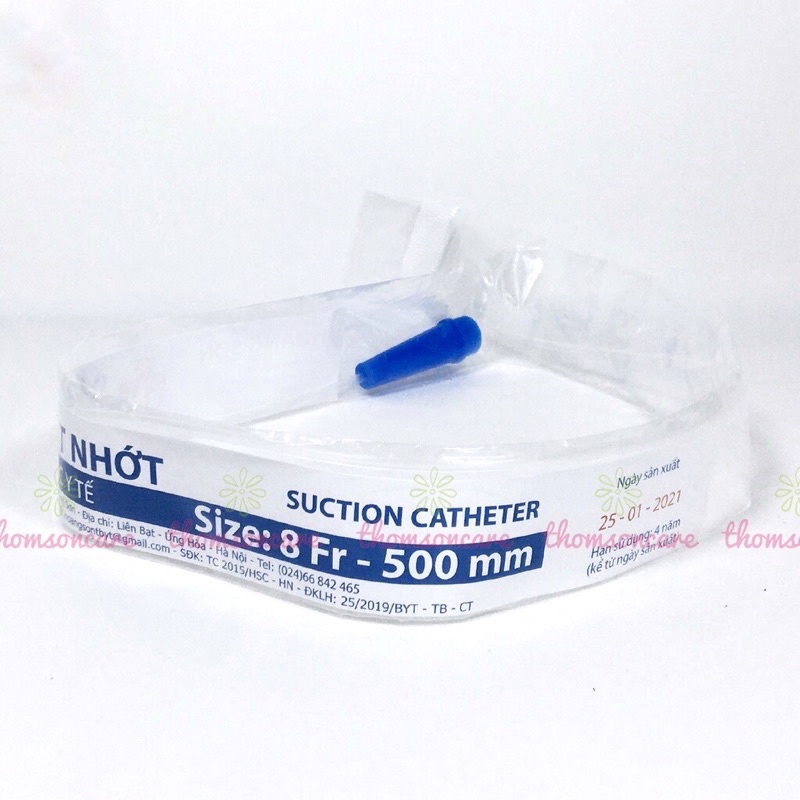 COMBO 05 sợi Ống dây hút dịch dây hút đờm  đàm nhớt cho trẻ em sơ sinh Tanaphar size số 6fr 8fr