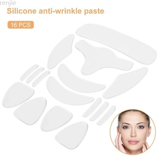 (Hàng Mới Về) Set 16 Miếng Dán Silicone Chống Nếp Nhăn Vùng Trán Và Mắt Có Thể Tái Sử Dụng