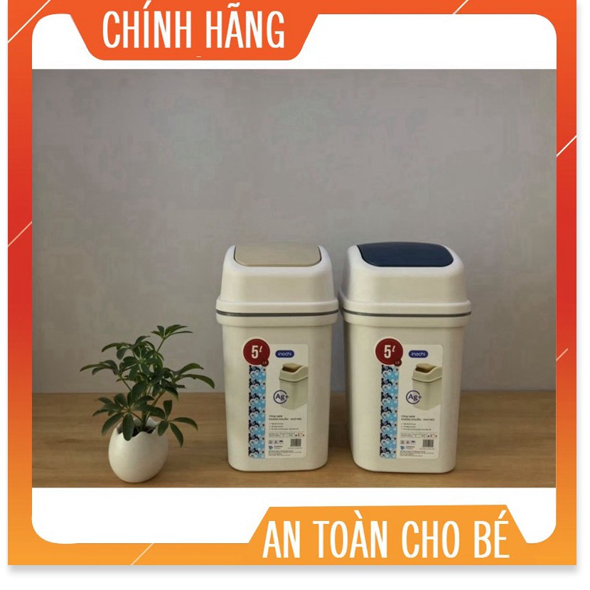 Thùng rác nắp lật Inochi 5L (tiêu chuẩn Nhật Bản)