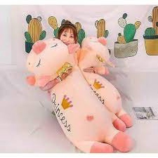 Gâu heo bông vương miện cực xinh - gấu lợn - chât liệu nhung mềm mịn -