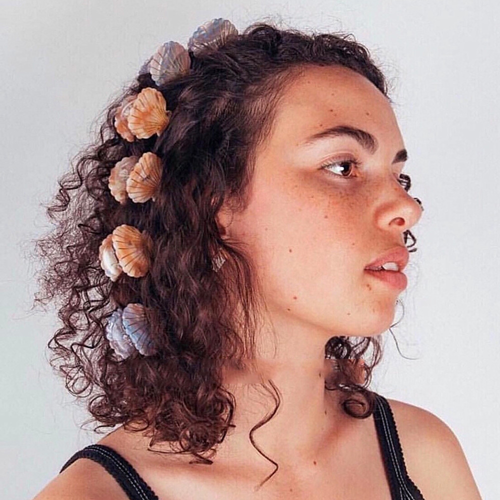 Kẹp tóc thiết kế hình vỏ sò cá tính thời trang dành cho nữ