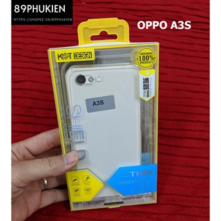 Ốp silicon KTS trong suốt Oppo A3S
