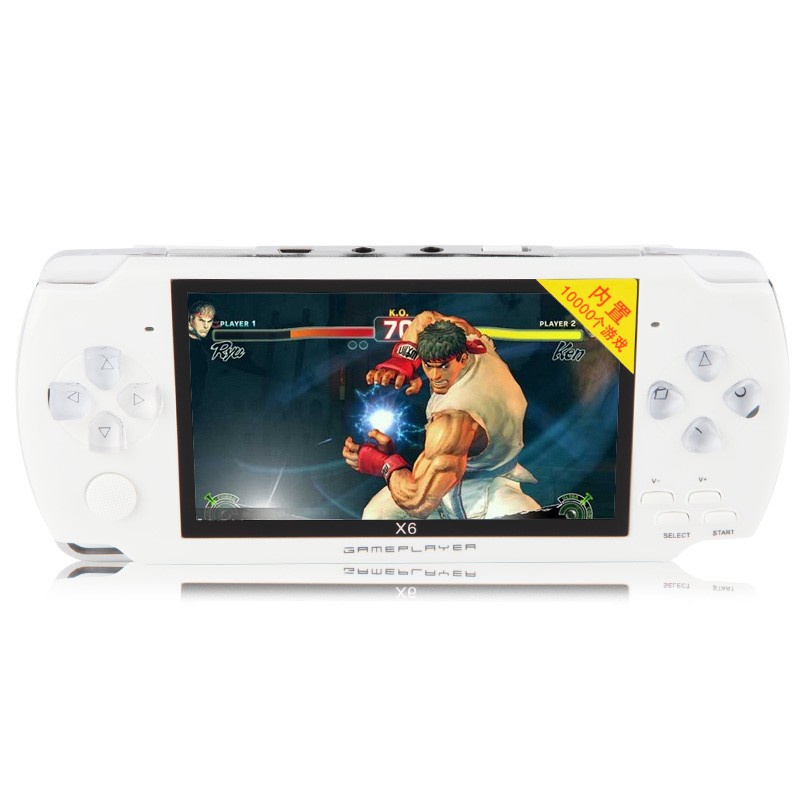 Máy chơi game cầm tay 4 nút X6 màn hình 4.3 inch chơi được game thùng-NES-SNE-GB tích hợp sẵn 10000 trò -dc3374