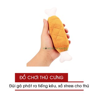 Đồ Chơi Đùi Gà Có Tiếng Kêu Cho Thú Cưng - [Nông Trại Thú Cưng]