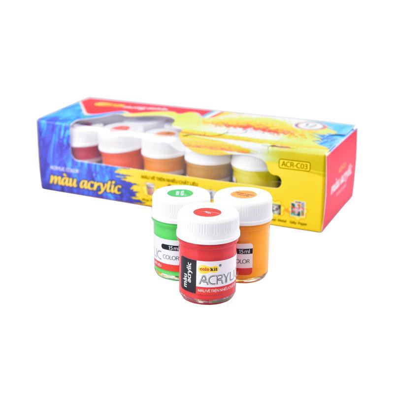 Màu Acrylic Bộ 12 Màu Colokit ACR-C03 Vẽ Được Trên Nhiều Chất Liệu, Cam kết sản phẩm đúng mô tả