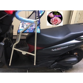 Ghế sắt ngồi xe ga vario xếp gọn được yên nệm