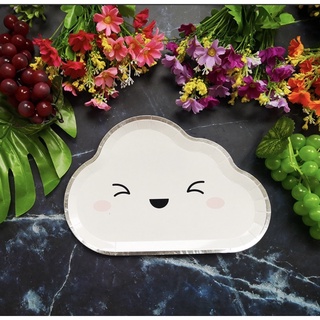 Đĩa giấy trang trí sinh nhật chụp hình