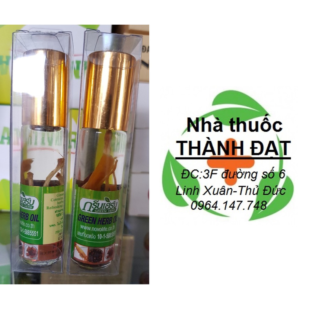 dầu sâm lăn thảo dược thái lan green herb oil