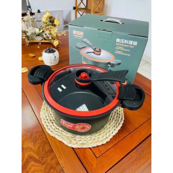 NỒI ÁP SUẤT ĐA NĂNG Nồi Áp Suất Quả Bí Ngô Siêu Chống Dính 8L Đa Năng, Hầm Gà, Cháo, Nồi Chiên, Xào Nấu bolo_shop1