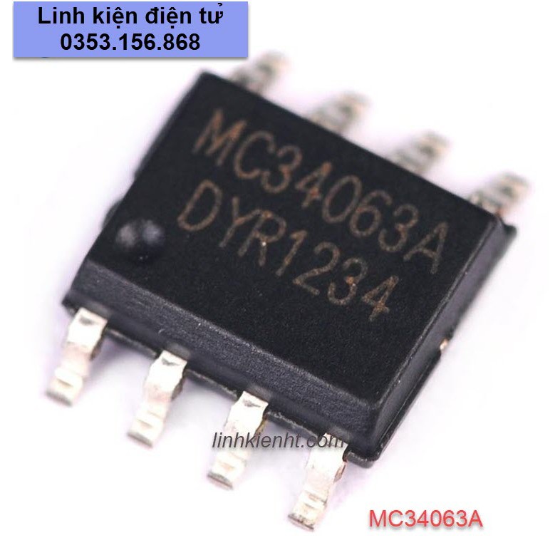 MC34063A DC/DC SOP-8 MC34063 34063 IC điều khiển mạch nguồn +DC sang -DC