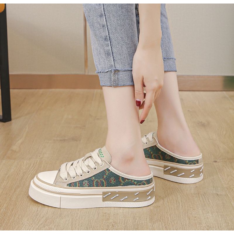 Giày sục nữ đế cao pha mầu cá tính, giày thể thao nữ siêu đẹp hottrend 2022 mã HV 16