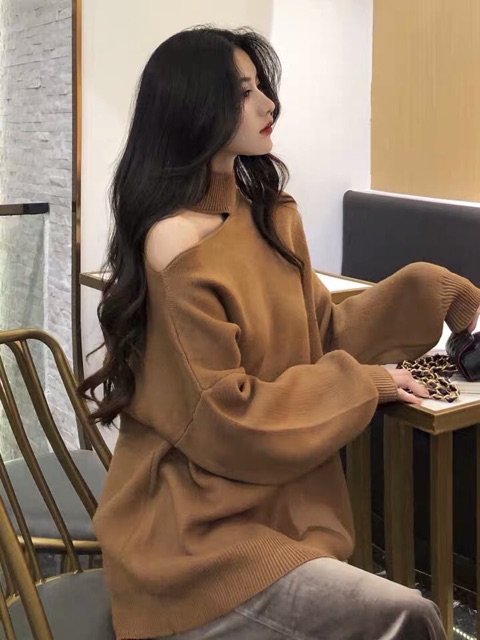 (HÀNG ORDER) Áo len lệch vai phong cách sexy trẻ trung - GNCM | BigBuy360 - bigbuy360.vn