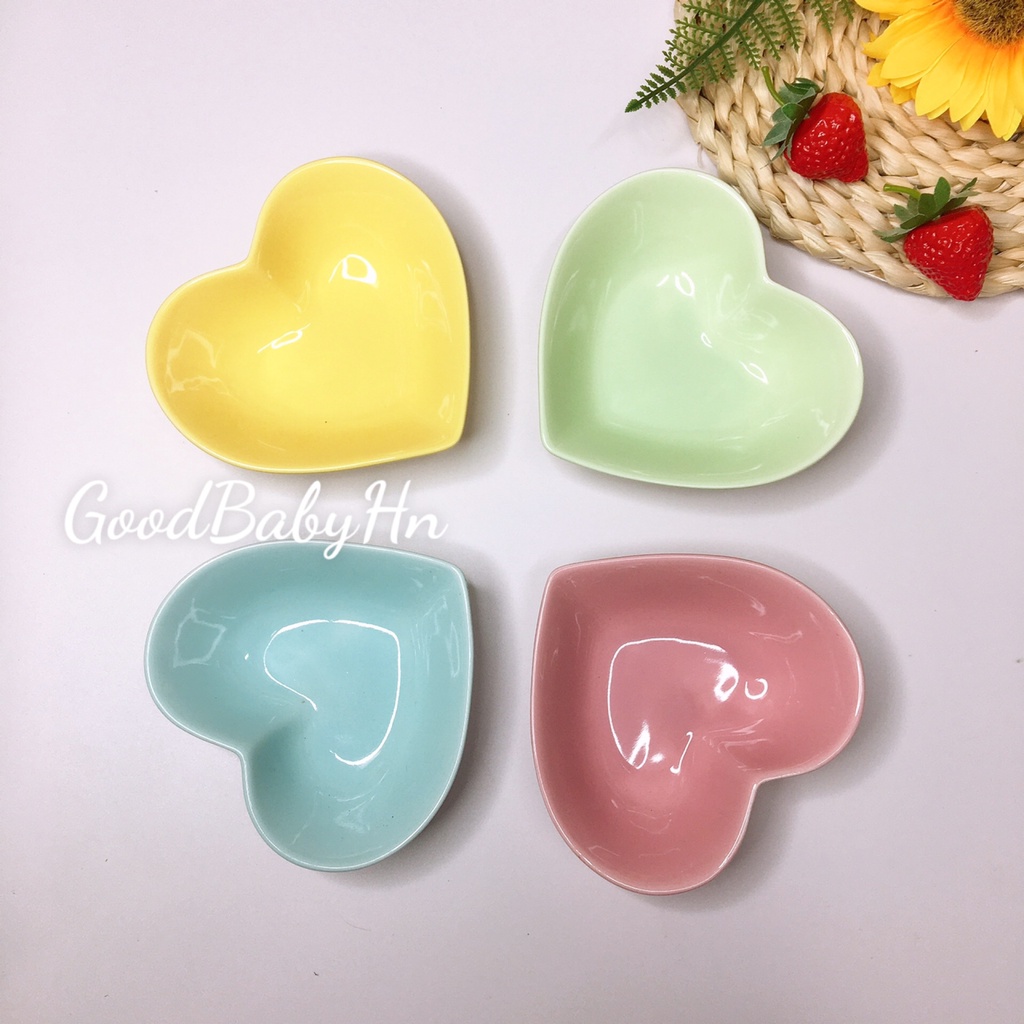 Sứ ăn dặm hình trái tim hình gấu pood cho bé