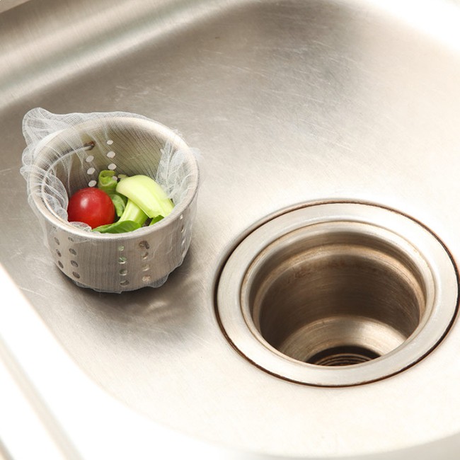 Sỉ 1000 túi lưới lọc rác bồn rửa chén bát