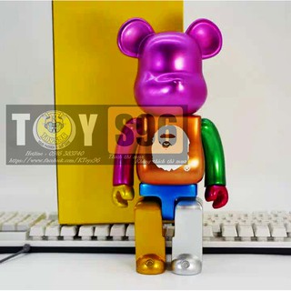 Mô hình Bearbrick Bape Multicolor 28cm 400%