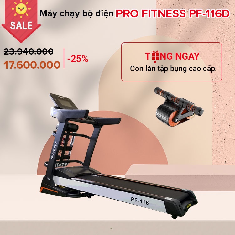 Máy chạy bộ điện Pro Fitness PF-116D ⚡ Máy chạy thể dục cho gia đình giá tốt