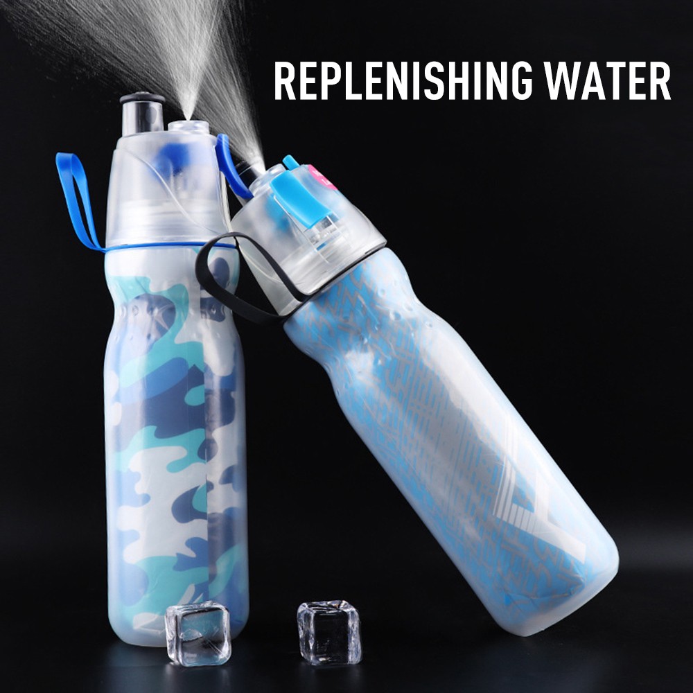 yumcute Sports Spraying water bottle|Drinking and Spraying Bottle for Humidification and Cooling (590ml) yumcute