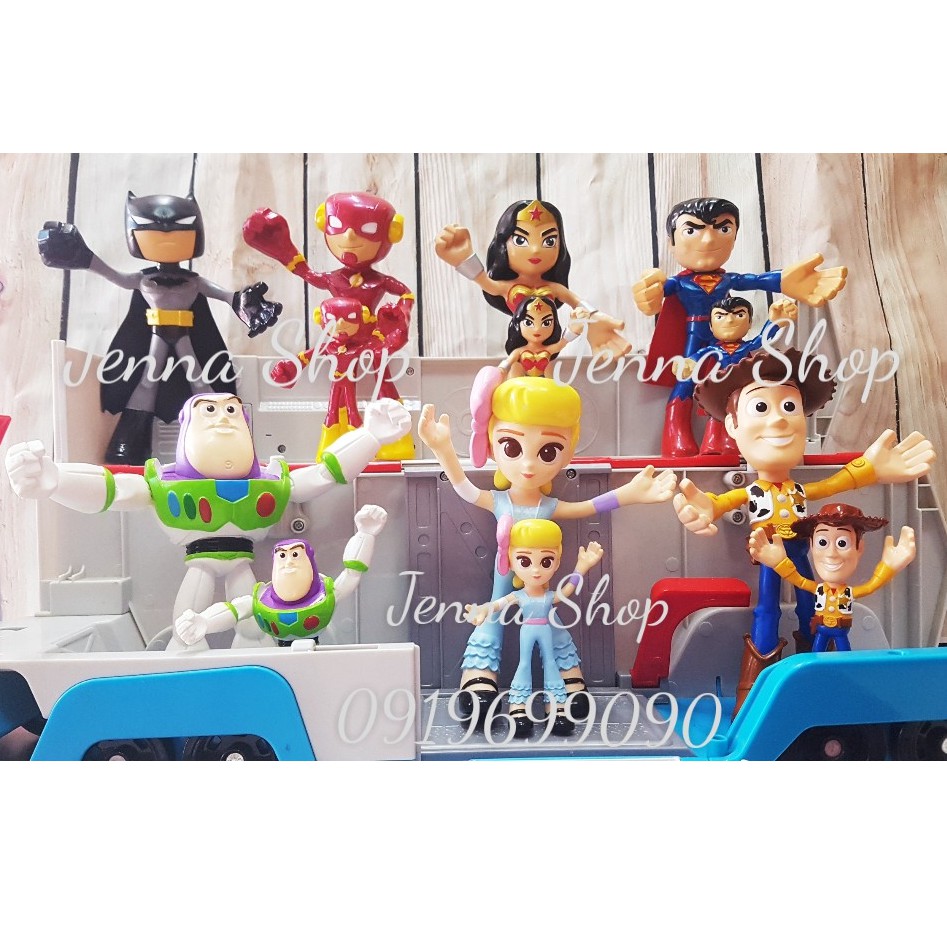 Mô hình Toy Story 4 Buzz Lightyear - Woody - Bo Peep Flextreme Bendable Figure 4 inch ~ 10cm
