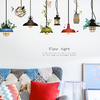 (XẢ KHO) [Nhiều mẫu] Decal dán tường đèn chùm