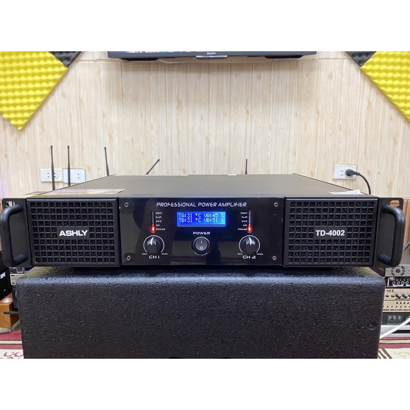 Đẩy công suất 2 kênh ASHLY TD4002 Chính hãng cao cấp.New 2021 công nghệ USA