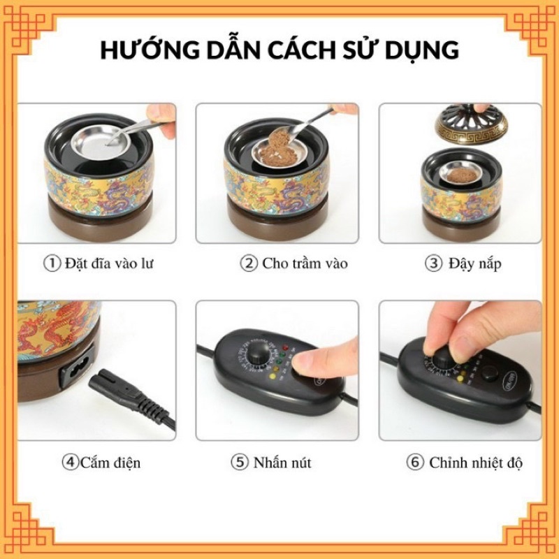 Lò xông trầm hương dùng điện