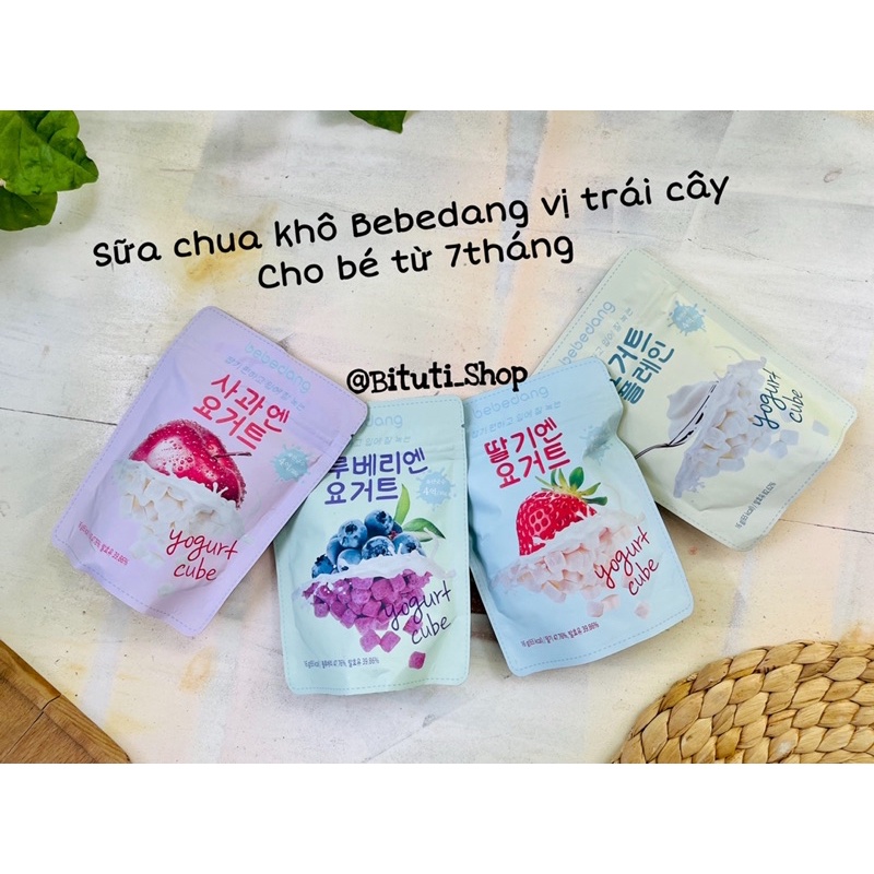 Sữa chua khô Bebedang cho bé từ 7tháng - đủ vị